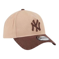 Boné Masculino New Era 940 A-Frame New York Yankees Shade Wash Aba Curva - Foto 2