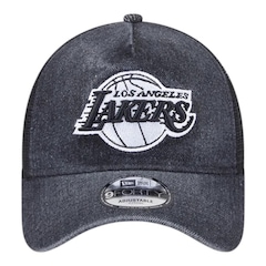Boné Masculino New Era 940 A-Frame Los Angeles Lakers Trucker Aba Curva - Foto 1