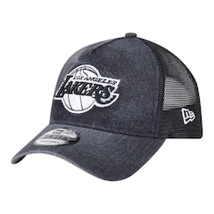 Boné Masculino New Era 940 A-Frame Los Angeles Lakers Trucker Aba Curva - Foto 3
