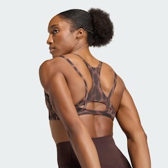 Top adidas esportivo de suporte leve Optime Leopard Strappy Feminino - Foto 5