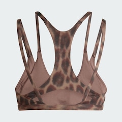 Top adidas esportivo de suporte leve Optime Leopard Strappy Feminino - Foto 6