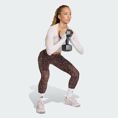 Calça Legging adidas Optimé Power Leopard 7/8 Feminino - Foto 4
