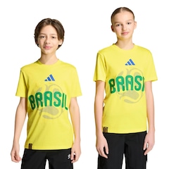 Camiseta adidas Copa do Mundo da FIFA™ 2026 Brasil Infantil - Foto 1