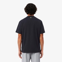 Camiseta Lacoste Francesa com Detalhe de Distintivo Masculina - Foto 2