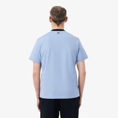 Camiseta Lacoste Francesa com Detalhe de Distintivo Masculina - Foto 2