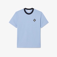 Camiseta Lacoste Francesa com Detalhe de Distintivo Masculina - Foto 3