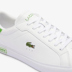Tênis de couro PowerCourt Lacoste Masculino - Foto 6