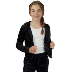 Conjunto Moletom Infantil Roupas Térmicas Inverno Plush Peluciado Capuz Veluna - Foto 3