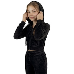 Conjunto Moletom Infantil Roupas Térmicas Inverno Plush Peluciado Capuz Veluna - Foto 4