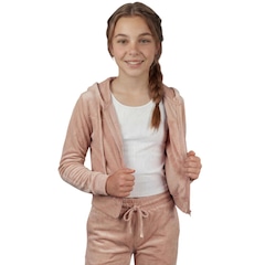 Conjunto Moletom Infantil Roupas Térmicas Inverno Plush Peluciado Capuz Veluna - Foto 2