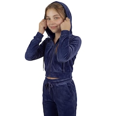 Conjunto Moletom Infantil Roupas Térmicas Inverno Plush Peluciado Capuz Veluna - Foto 4