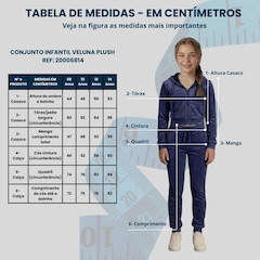 Conjunto Moletom Infantil Roupas Térmicas Inverno Plush Peluciado Capuz Veluna - Foto 5