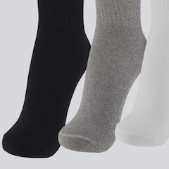 Kit 3 Pares de Meia Cano Longo Lupo Sport Walk Masculino - Foto 3