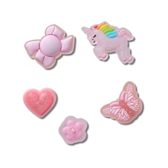 Kit Jibbitz™ Crocs Favoritos das Meninas Pack com 5 Peças - Foto 1