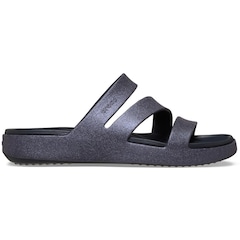 Sandália Crocs Getaway Glimmer Strappy - Unissex - Foto 1