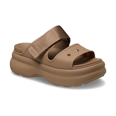 Sandália Crocs Soho Two Strap Sandal Sepia - Unissex - Foto 2