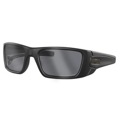 Óculos de Sol Unissex Oakley Fuel Cell Polished Black Grey Polarizado - Foto 1