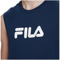 Camiseta Regata Fila Letter - Masculina - Foto 3