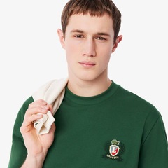 Camiseta Masculina em Piqué com Emblema Bordado Lacoste - Foto 2