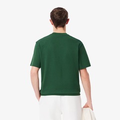 Camiseta Masculina em Piqué com Emblema Bordado Lacoste - Foto 3