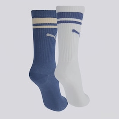 Kit 2 Pares de Meia Cano Longo Puma Masculino - Foto 2