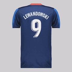 Camisa Do Barcelona 9 Lewandowski Infantil FutFanatics - Foto 1
