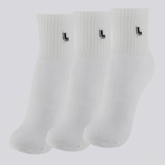 Kit Meia Lupo AM Sport Cano Médio Basic 3 Pares - Foto 1