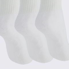 Kit Meia Lupo AM Sport Cano Médio Basic 3 Pares - Foto 4