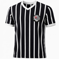 Camisa do Corinthians Retrô 1930 Tricampeão Paulista Coimbra - Masculina - Foto 1