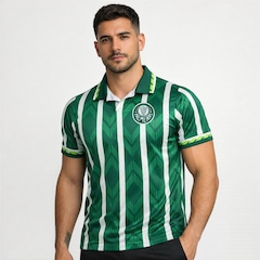 Camisa do Palmeiras Polo Retrô 1996 Betel - Masculina - Foto 2