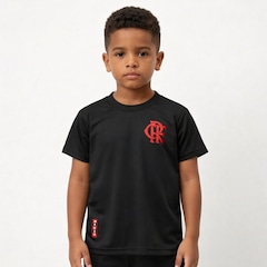 Camisa do Flamengo Nação Dark Betel - Infantil - Foto 2
