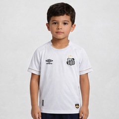Camisa do Santos I 26/27 Torcedor Umbro Infantil - Foto 2