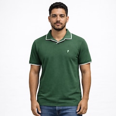Camisa do Palmeiras Polo Palestra Gola V Pluz Size - Masculina - Foto 4