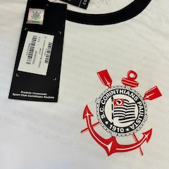 Camisa do Corinthians Baby Look Lumina Coimbra - Feminina - Foto 4