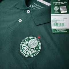 Camisa do Palmeiras Polo Piquet Bordado Alviverde Betel - Masculina - Foto 3