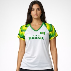 Camisa Brasil Essence Branca RetrôMania - Feminina - Foto 2