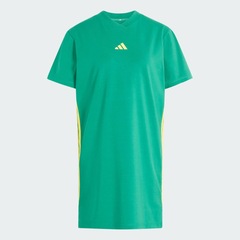 Vestido Camiseta adidas Essentials Três Listras em malha simples Feminino - Foto 2