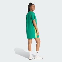 Vestido Camiseta adidas Essentials Três Listras em malha simples Feminino - Foto 3