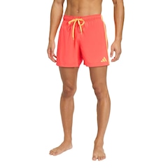 Short de natação adidas Três Listras 5 polegadas Masculino - Foto 1