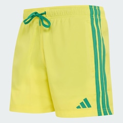 Short de natação adidas Três Listras 5 polegadas Masculino - Foto 2