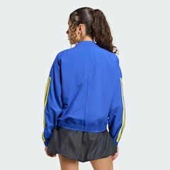Jaqueta Corta-vento de Malha adidas Essentials Três Listras Feminina - Foto 3