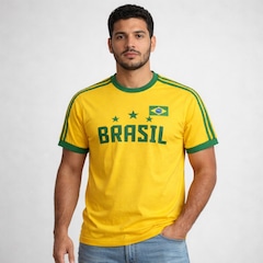 Camisa Brasil Retrô Símbolo Algodão RetrôMania - Masculina - Foto 2