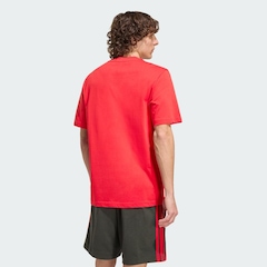 Camiseta do Flamengo Estampada CR DNA adidas Masculina - Foto 3