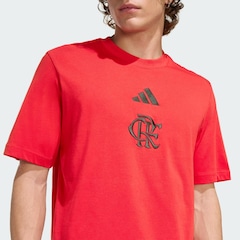Camiseta do Flamengo Estampada CR DNA adidas Masculina - Foto 5