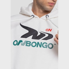 Moletom Masculino Onbongo Canguru Off White - Foto 3