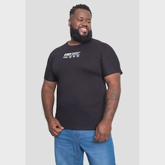 Camiseta HD Plus Size Estampada Globe Techno HD Masculina - Foto 5