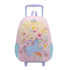 Mochila Infantil Com Rodinhas Pack Me Magic Pacific - 20 Litros - Foto 2