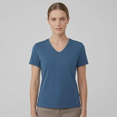 Camiseta Dudalina Iris Dec V - Feminina - Foto 1