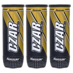 Bola de Tênis Nassau Czar Plus Pack com 3 Tubos - Foto 1