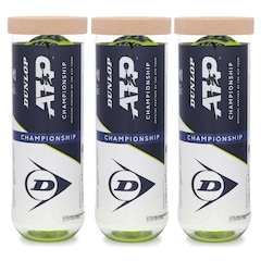 Bola de Tênis Dunlop ATP Championship All Court Pack com 3 Tubos - Foto 1